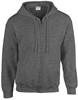 Gildan G18600 Heavy Blend™ Adult Full Zip Hooded Sweatshirt - Dark Heather - 3XL