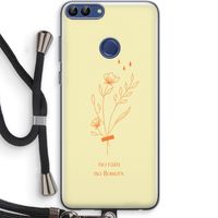 No rain no flowers: Huawei P Smart (2018) Transparant Hoesje met koord