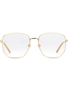 Gucci Eyewear lunettes à monture rectangulaire - Métallisé