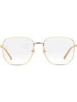 Gucci Eyewear lunettes à monture rectangulaire - Métallisé