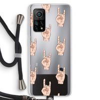 Rock: Xiaomi Mi 10T 5G Transparant Hoesje met koord Rock: Xiaomi Mi 10T 5G Transparant Hoesje met koord