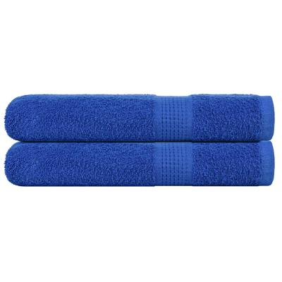VidaXL Saunahanddoeken 2 st 80x200 cm 360 g/m² 100% katoen blauw
