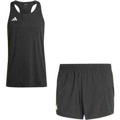 adidas Adizero Singlet Short Set Heren