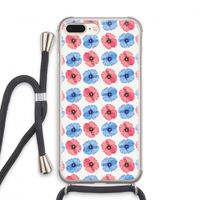 Klaproosjes: iPhone 8 Plus Transparant Hoesje met koord