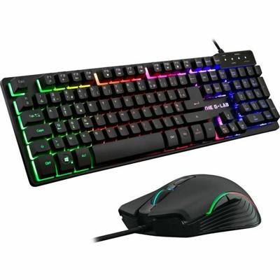 Toetsenbord en muis The G-Lab PACK-WL-PC-BK