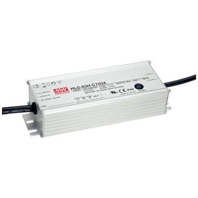 MW Mean Well LED-transformator 70 W 700 mA 50 - 100 V Dimbaar 1 stuk(s)