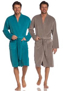Vossen badjas heren-blauw-2xl