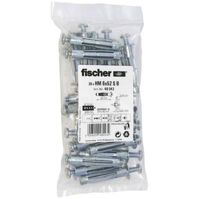 Fischer 48043 6x52 S B Hollewandplug 60 mm 20 stuk(s)