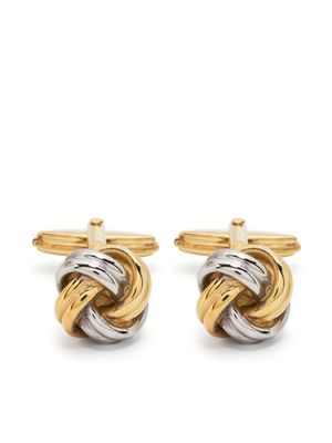 Lanvin boutons de manchette à design noué - Or
