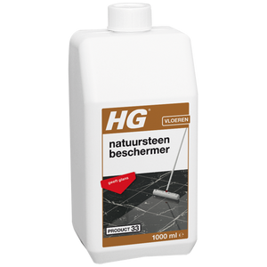 HG Natuursteen beschermfilm met glans (shine finish).