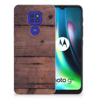 Motorola Moto G9 Play | E7 Plus | Bumper Hoesje | Old Wood