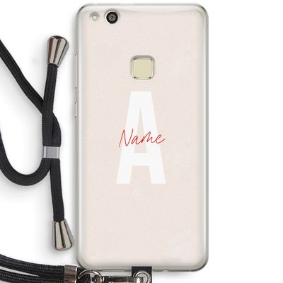 Strawberry Milkshake: Huawei Ascend P10 Lite Transparant Hoesje met koord
