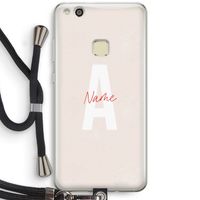 Strawberry Milkshake: Huawei Ascend P10 Lite Transparant Hoesje met koord