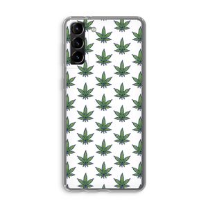 Weed: Samsung Galaxy S21 Plus Transparant Hoesje
