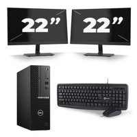 Dell OptiPlex 7080 USFF - Intel Core i3-10e Generatie - 16GB RAM - 256GB SSD - Windows 11 + 2x 22 inch Monitor Dell OptiPlex 7080 USFF - Intel Core i3-10e Generatie - 16GB RAM - 256GB SSD - Windows 11 + 2x 22 inch Monitor