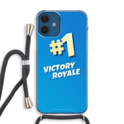 Victory Royale: iPhone 12 mini Transparant Hoesje met koord