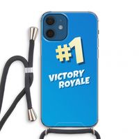 Victory Royale: iPhone 12 mini Transparant Hoesje met koord