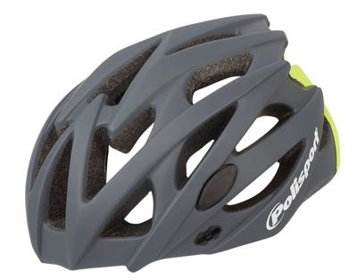 Polisport twig fietshelm m 55-58cm zwart/grijs