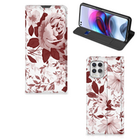 Bookcase Motorola Moto G100 Watercolor Flowers - thumbnail