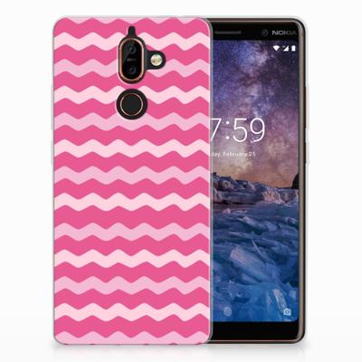 Nokia 7 Plus | TPU bumper | Waves Pink