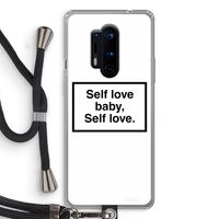 Self love: OnePlus 8 Pro Transparant Hoesje met koord