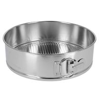 Taarten bakken bakvorm/spring vorm/bakgerei Kitchen Pro - metaal - anti-aanbak laag - zilver - 24 cm