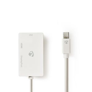 Nedis Mini DisplayPort-Kabel | Mini-DisplayPort Male | DisplayPort Female / DVI-D 24+1-Pins Female / HDMI Input | 21.6 Gbps | 0.2 m | 1 stuks -
