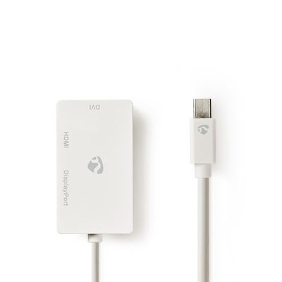 Nedis Mini DisplayPort-Kabel | Mini-DisplayPort Male | DisplayPort Female / DVI-D 24+1-Pins Female / HDMI Input | 21.6 Gbps | 0.2 m | 1 stuks -