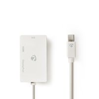 Nedis Mini DisplayPort-Kabel | Mini-DisplayPort Male | DisplayPort Female / DVI-D 24+1-Pins Female / HDMI Input | 21.6 Gbps | 0.2 m | 1 stuks -