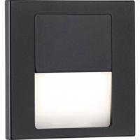 Paulmann 80001 Tsaro eckig 80x36mm Wandinbouwarmatuur LED 1 W Zwart (mat)