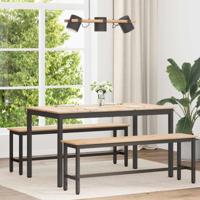 Eettafel Naturel 140 x 80 x 75 cm Massief grenenhout