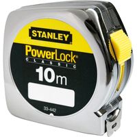 Stanley Rolbandmaat Powerlock ABS meetlint 10 meter, breedte 25mm - thumbnail