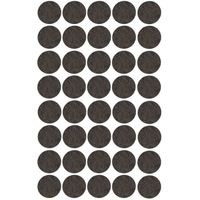 40x Zwarte meubelviltjes/antislip stickers 2,6 cm - Meubelviltjes