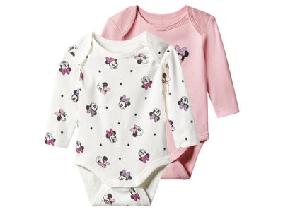 2 Baby rompers Disney (Minnie/wit/roze, 86/92)