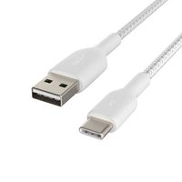 Belkin BOOSTCHARGE gevlochten USB-C naar USB-A-kabel kabel 1 meter - thumbnail