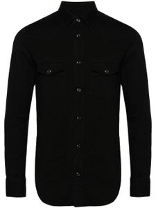 TOM FORD chemise d'inspiration western en jean - Noir