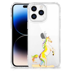 Apple iPhone 14 Pro Max Stevig Bumper Hoesje Horse Color