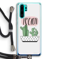 I love cacti: Huawei P30 Pro Transparant Hoesje met koord