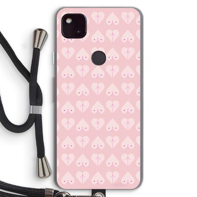 Ass 'n Titties: Pixel 4a 5G Transparant Hoesje met koord