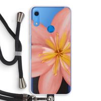Pink Ellila Flower: Huawei Y6s Transparant Hoesje met koord