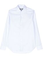 Canali chemise en coton à rayures - Bleu - thumbnail