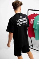 Equalité Societé Oversized T-Shirt Black - Maat XS - Kleur: Zwart | Soccerfanshop