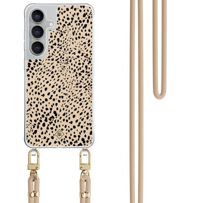 Samsung Galaxy S25 FE hoesje met beige koord - Spot on