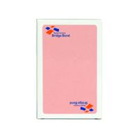 Speelkaarten bridge bond roze