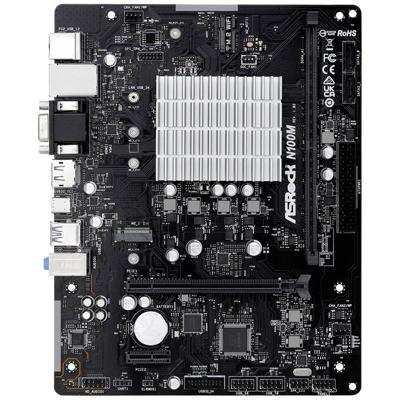 ASRock N100M Moederbord met CPU Socket Intel 1264 Vormfactor Micro-ATX