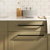 VidaXL Handvatten 5 st 320 mm roestvrij staal zwart VidaXL Handvatten 5 st 320 mm roestvrij staal zwart