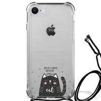 iPhone SE 2022 | 2020 | 8 | 7 Stevig | Bumper Hoesje | Cat Good Day