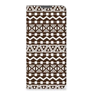 Motorola Moto E32 | Moto E32s Hoesje met Magneet Aztec Brown