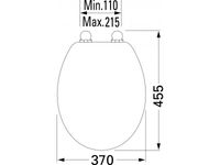 Tiger Toiletbril Ventura Softclose Duroplast Zwart 37.5x4.5x45cm 251490746 - thumbnail