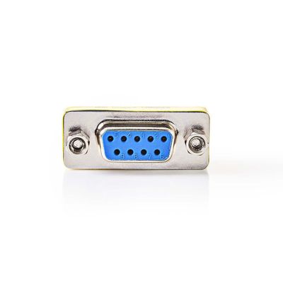 Nedis Seriele Adapter | Adapter | D-SUB 9-Pins Female | D-SUB 9-Pins Female | Vernikkeld | Metaal | Doos - CCGB52810ME